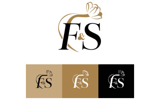 A logo design featuring the letters F and S