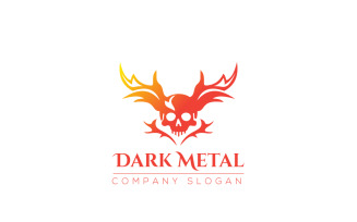 Dark Matel Logo & Skull Logo Design 2