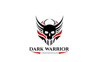 Dark Warrior Logo Design Template