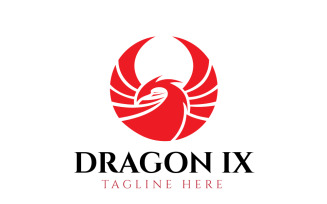 Dragon Ix Logo Design Template