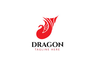 Dragon Logo Design Template 4