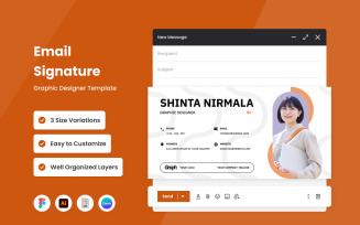 Graphic Designer - Email Signature Template V1