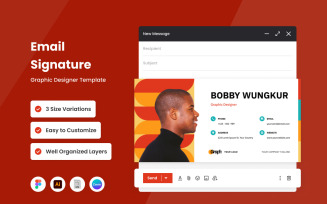 Graphic Designer - Email Signature Template V2