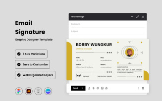 Graphic Designer - Email Signature Template V3