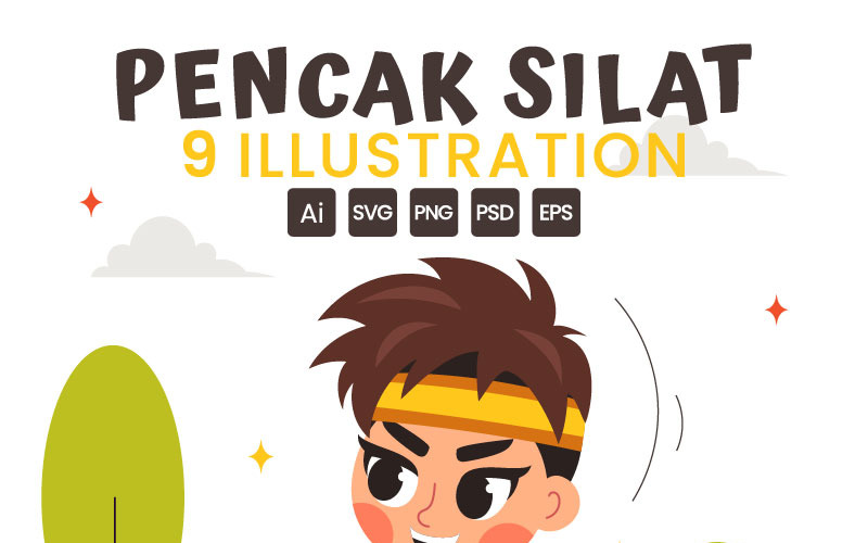 9 Pencak Silat Sport Illustration