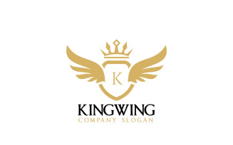 King Wing Logo Design Template 2