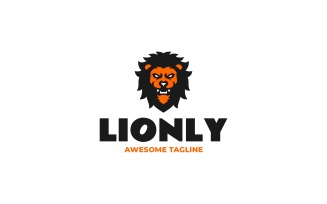 Lion Simple Mascot Logo 2