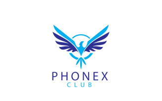 Phonex Club Logo Design Template 2