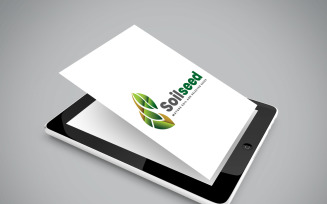 Plant Gardening and Seeds Planting Logo