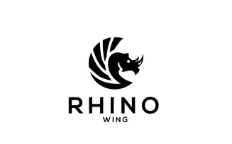 Rhino Logo Design Template 4