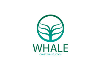 Whale Logo Design Template