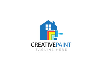 Creative Paint Logo Design Template 2