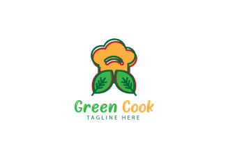 Green Cook Logo Design Template 2