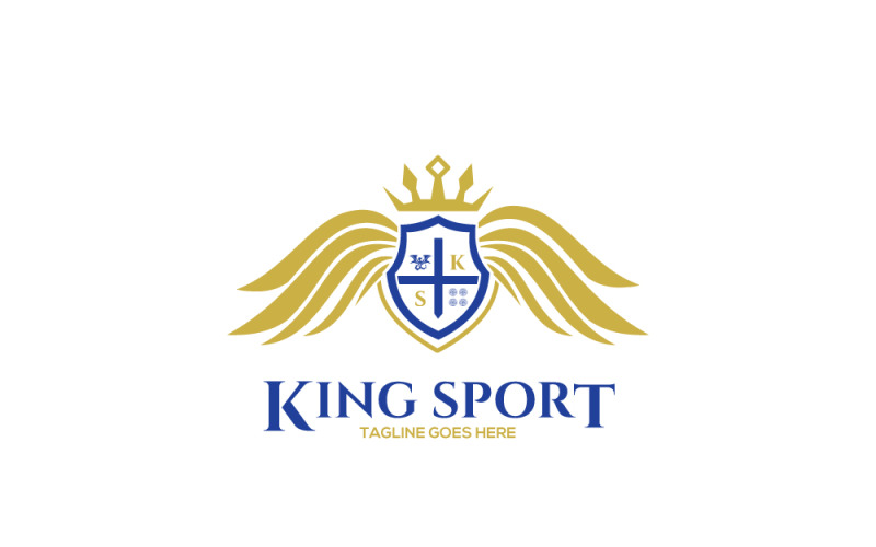 King Sport Logo Design Template Logo Template