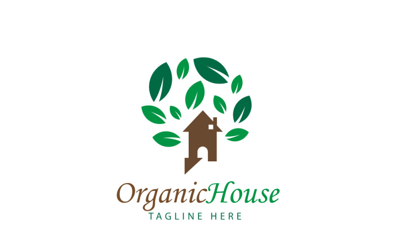 Organic House Logo Design Template Logo Template