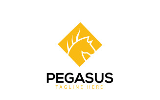 Pegasus Logo Design Template 2