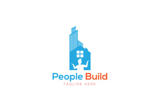 People Build Logo Design Template