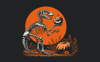 Spooky Saurus png, Halloween Dinosaur png, Kids Halloween png, T-Rex Skeleton kids shirt design,