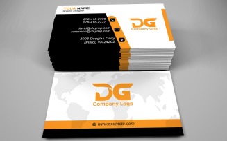 Business Card Template - E-card Template with Customizable Designs - 580