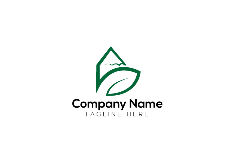 Creative Green & Green Pencil Logo Design Template 2 Logo Template