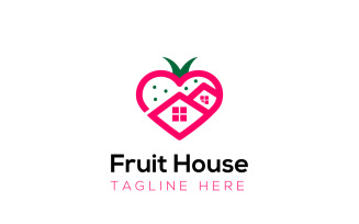 Fruit House Logo Design Template