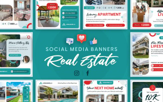 Modern Real Estate Banner Templates