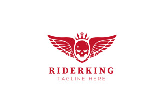 Rider King Logo Design Template 2