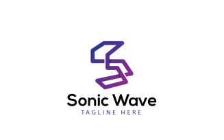 Sonic Wave Logo Design Template