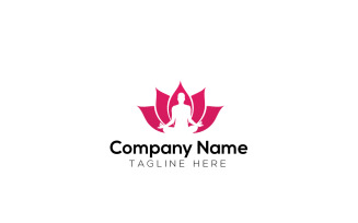 Yoga Logo & Lotus Logo Design Template