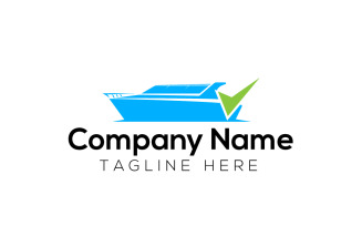 Boat Check Logo Design Template 2