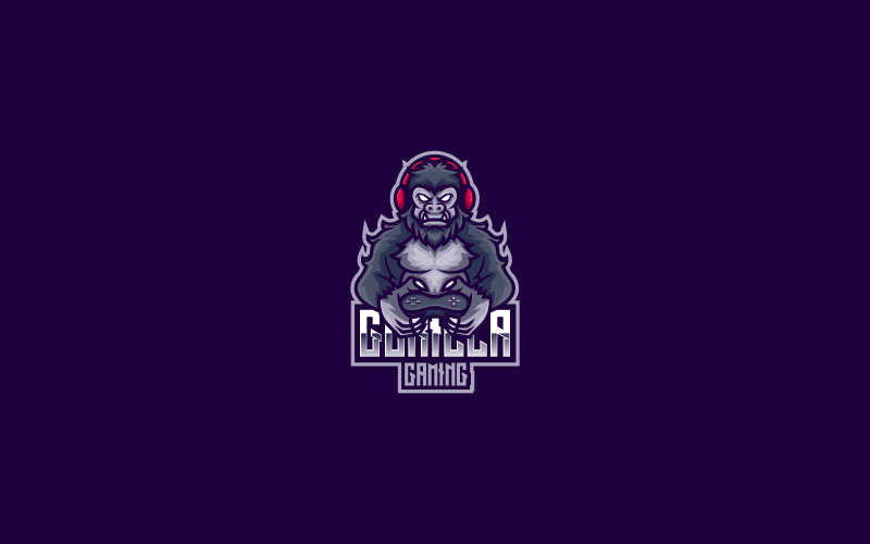 Gorilla E- Sport and Sport Logo Logo Template
