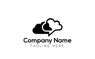 Cloud Talk Logo Design Template