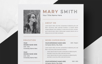 Creative Resume with Photo