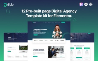 Digio - Premium Digital Agency Elementor Template kit