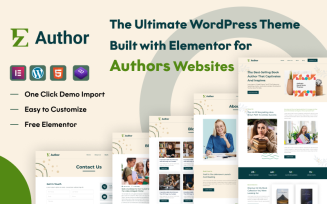 EZ Author: An Elegant WordPress Theme for Professional Writers with Elementor