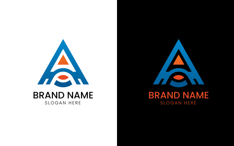 Letter A eye care logo-09-335 Logo Template