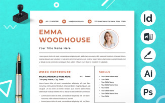 Modern And Clean Minimalist Resume