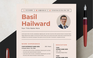 Sleek Resume Template Design