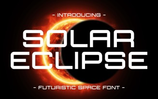 Solar Eclipse - Futuristic Font