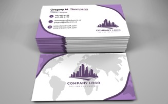 Business Card Template - E-card Template with Customizable Designs - 594