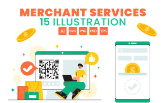 15 Merchant Services Illustration