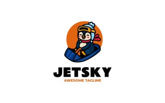 Jetsky Mascot Cartoon Logo