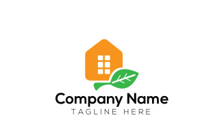 Organic House Logo Design Template 3