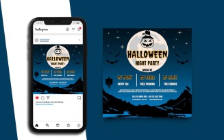 Party Halloween Social Media Template 4