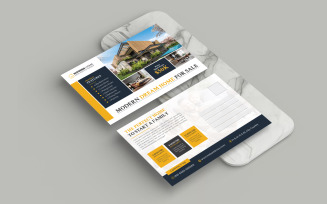 Real Estate Postcard Template Design for EDDM Direct Mail Marketing and Property Listing