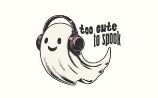 Too Cute to Spook PNG, Cute Ghosts png, Halloween Ghost Png, Halloween PNG, Cute Ghost Png, Spooky
