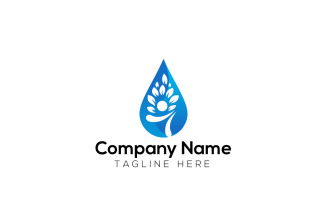 Aqua Fresh Logo Design Template