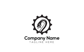 Cobra Gear Logo Design Template 2