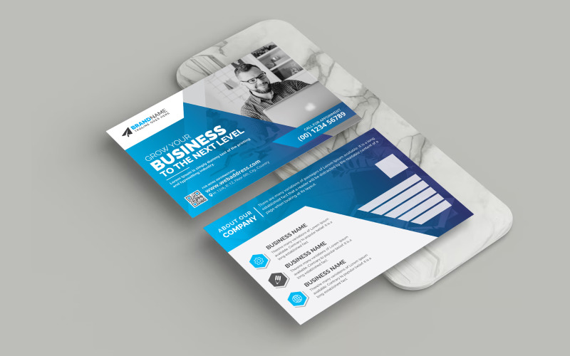 Corporate Postcard Template Creative Design for EDDM Direct Mail Marketing and Business Promotion Corporate Identity