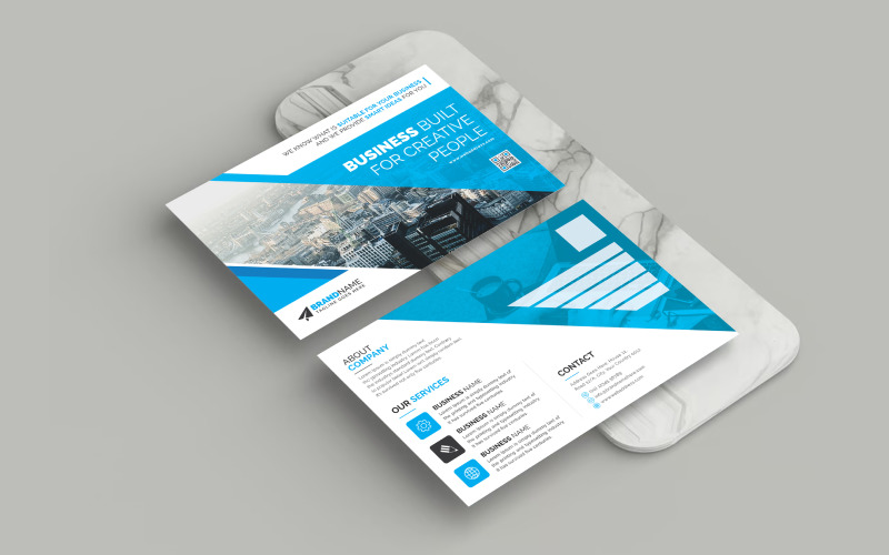 Creative Corporate Postcard Template Design for EDDM Direct Mail and Business Promotion Corporate Identity